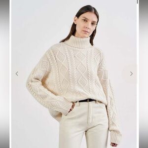 EUC Nili Lotan Zoya Sweater, Ecru, Sz S